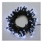 Lotti Importex - Catena lineare TL 96 LED BIANCO Ø5mm Reflex, Memory Controller 7+Off giochi di luce selezionabili, Timer On-Off 6-18 ore, a Batteria 4xAA 1,5V, uso Esterno, Cavo Verde, Dimensioni 0,25+4,75m