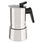 Caffettiera Pedrini 02CF039 STEEL MOKA INDUCTION Cromo lucido