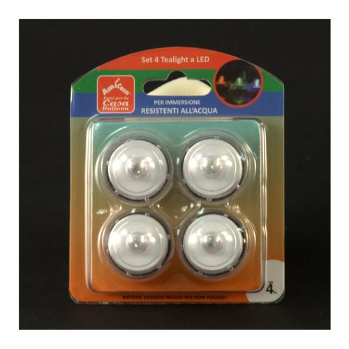 Set candele led Amicasa Art 8 Tealight Immersione
