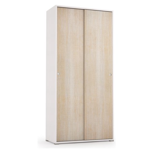Armadio Terraneo EL 115BROV4RIP SLIDE Bianco e Rovere