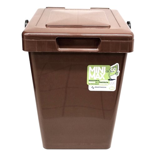 Pattumiera Mattiussi Ecologia A11159 MINIMAX Marrone