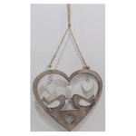 Amicasa - Pendaglio Piccolo Cuore con Uccelli 