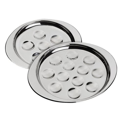 Piatto lumache Ilsa 0168006 6 Posti Cromo lucido
