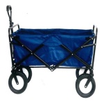 Carrello spiaggia Amicasa Telescopico Nero e Blu