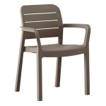 Sedia con braccioli Allibert K221208K587KK TISARA Cappuccino