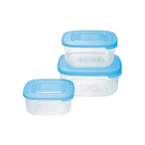 Set Contenitori Alimenti 5 Pezzi - 500ml, Ermetici, Per Frigo E Microonde, Blu - Foto 6