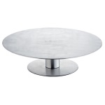 Ghidini Cipriano - Alzata indispensabile nella preparazione di coperture, farciture e per le decorazioni più complesse. Adatta per il taglio e il servizio al tavolo. Dotata di cuscinetto a sfera per la massima precisione e stabilità consentendo una rotazione morbida e un controllo maggiore della funzionalità. Base in acciaio completa di tappetino in gomma per renderla stabile e sicura