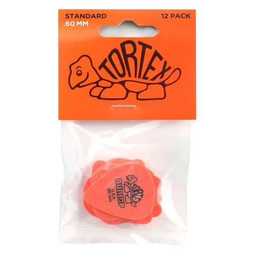 Plettri Dunlop 418P 60 TORTEX Standard Arancio
