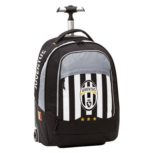 Seven Zaino Trolley Tessuto in poliestere 600D, inserti in tessuto twotone dobby a Bianco/Nero Juventus 2B6001602