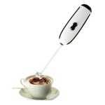 Gp & Me - Turbolino montalatte con Utensile in plastica più resistente e sommità copri frusta per preservare la tazza del caffè dai graffi. Funziona con 2 batterie 