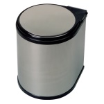 Gollinucci - Pattumiera incasso Gollinucci Inox e nero 6274MT