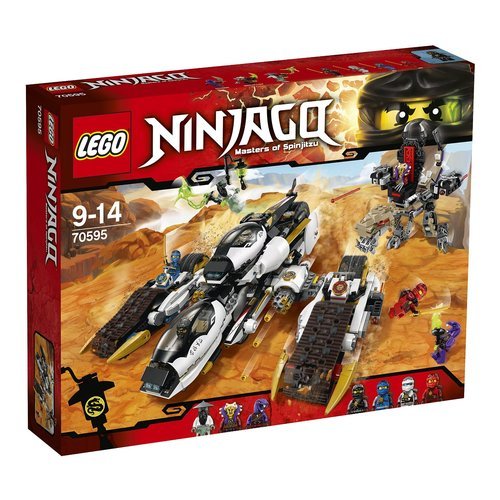 Lego 70595 Il Raider super sonico è stato reinventato e ricostruito nel Raider ultra sonico, pronto per affrontare il Maestro Yang, il Maestro Chen ed Eyezorai