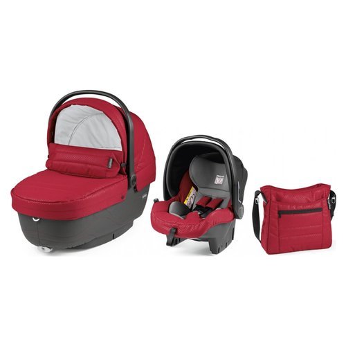 Peg Perego Set modular Ultra accessoriato, può essere usato fin dalla nascita e include davvero tutto:  la carrozzina pieghevole Navetta XL, il seggiolino auto Primo Viaggio SL e la borsa coordinata 