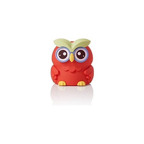 Brandani 54054 Salvadanaio contasoldi Gufo ABS Soft Touch Rosso cm 11x13xh13,5