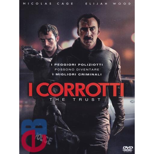 Eagle Pictures Corrotti (I) - The Trust Nicolas Cage e Elijah Wood interpretano due poliziotti corrotti che scoprono una cassaforte nascosta mentre stanno lavorando nel deposito delle prove del dipar
