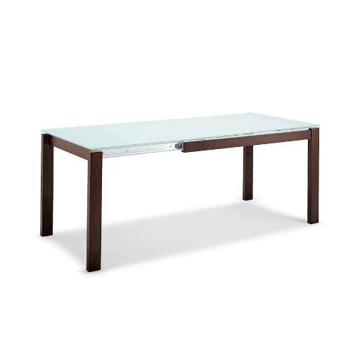 Connubia Calligaris CB/4010-LV 130_P166_P128_P128 Tavolo allungabile BARON CB/4010-LV 130 Piano P166 ceramica NOCCIOLA Struttura P128 imp