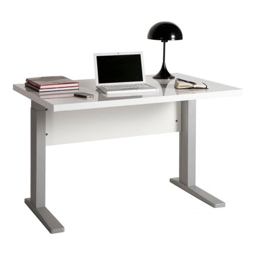 Scrivania Composad Stampa Bianco lucido e Alluminio SR7022K30405