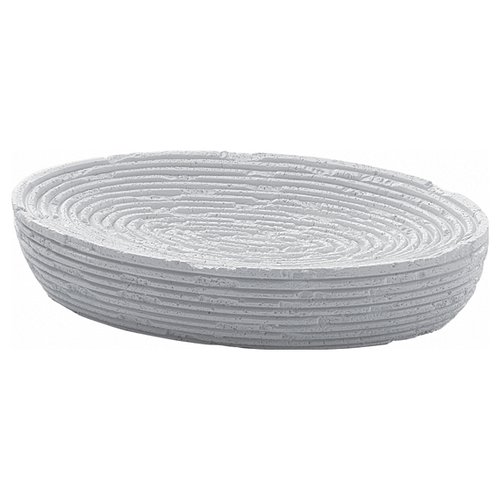 Porta sapone appoggio Gedy GM11 02 GEMINI Bianco rigato
