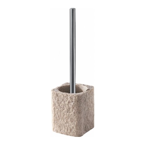 Porta scopino WC Gedy AR33 03 ARIES Beige e Cromo