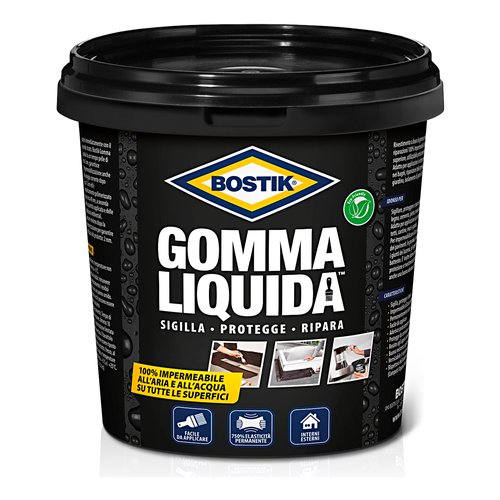 Impermeabilizzante Uhu Bostik 6310770 Gomma Liquida Nero