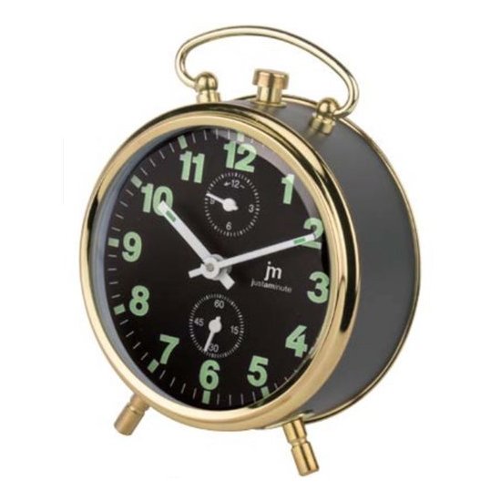 Sveglia Lowell JC8001N JUSTAMINUTE Meccanica a chiave Black