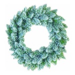 Amicasa - Soggetti natalizi Decori Interno Corona innevata diametro 40 cm 008336