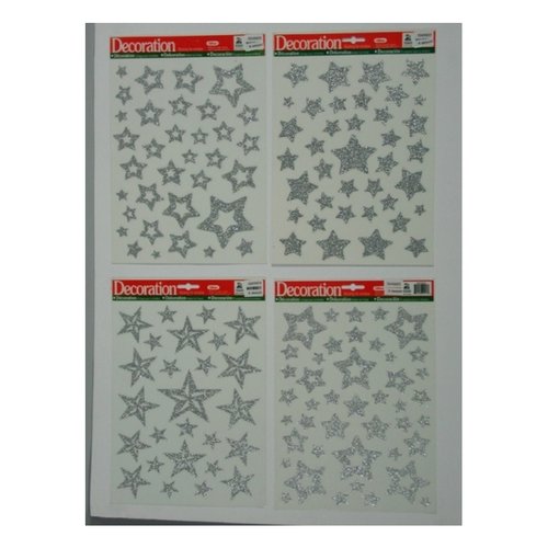 Vetrofania Natale Tabor 415150 Stelle Assortito