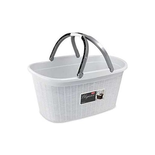 Cesta Stefanplast 30200 ELEGANCE con manici Bianco