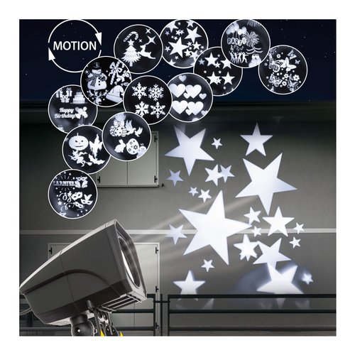 Proiettore natalizio Lotti 42759 Led Oscar 12 Soggetti Bianco