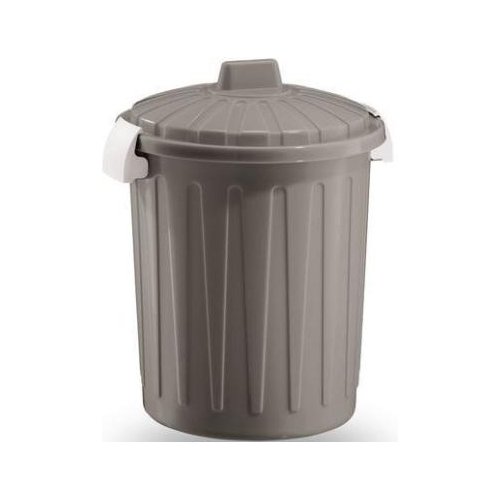 Bidoncino Veca BD001L00800198 BLIM coperchio a clip Tortora