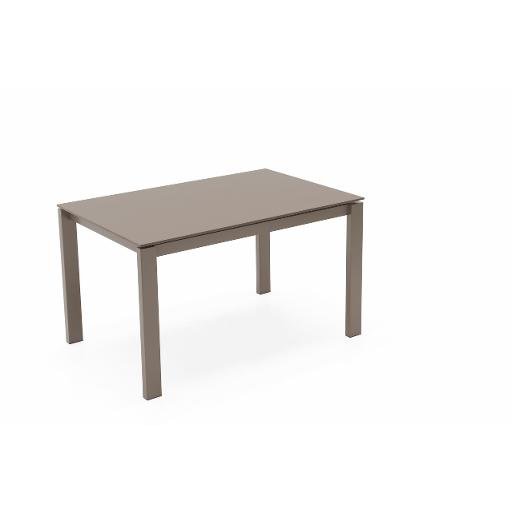 Connubia Calligaris CB/4010-MF 110_F176_P15_8B-P15 <b> Tavolo Allungabile Baron Cb/4010-Mf 110 Piano F176 Fenix Ntm® Tortora op. Struttura P15 Mt. Nero op. Gambe 8B-P15 Mt. Nero op. </b>