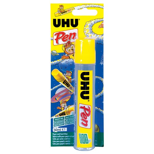 Colla stick Uhu Bostik 1605 Liquid Pen Trasparente giallognolo