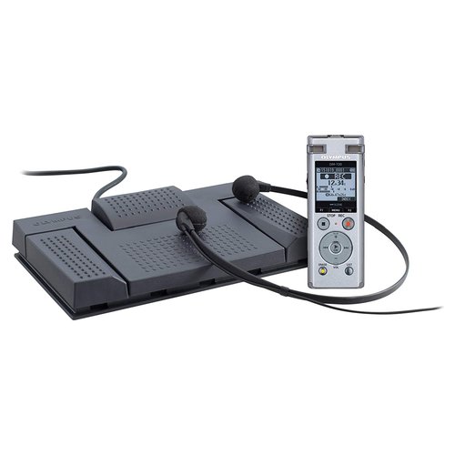 Registratore Olympus V414111SE040 Dm 720 Record & Transcribe Kit Silve