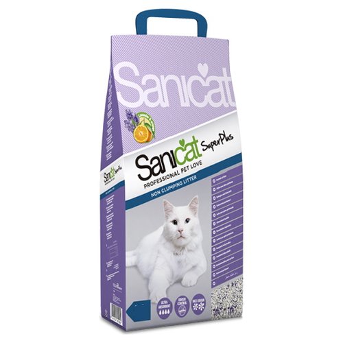 SaniCat Lettiera per gatti profumazione Lavanda e arancia Super Plus Kg 10