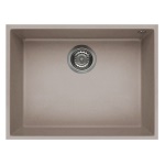 Elleci - Elleci Quadra 110 G43, Lavello sottopiano, Rettangolare, Granitek, Grigio, 1 ciotole, Rettangolare