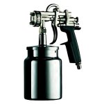 WALMEC - Aerografo professionale  con serbatoio inferiore Alluminio 1000 cc a baionetta 1,7 mm IM