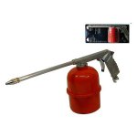 WALMEC - Pistola di lavaggio Acciaio verniciato 1000 cc a baionetta con chiusura a vite Nebulizzatore regolabile in ottone NE