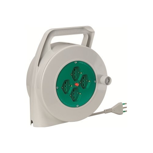 Avvolgicavo elettrico Fanton 01350 PUMA 4P e disgiuntore termico Grigi
