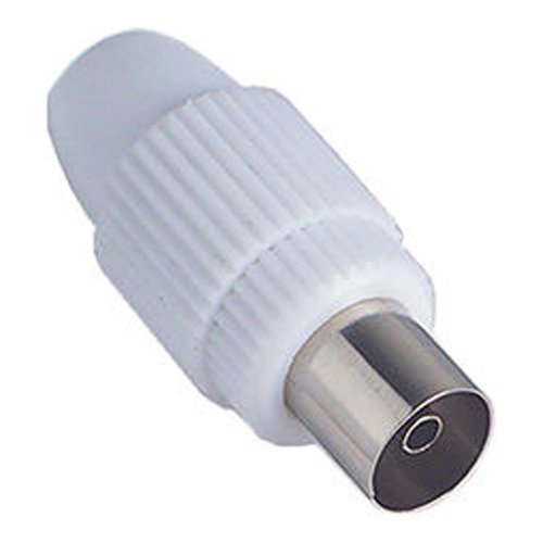 Connettore antenna Fanton 32020 Presa Coassiale Tv Bianco