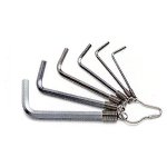 BETA - Serie di 6 chiavi maschio esagonale piegate  Acciaio cromato - ISO 2936  -  96/ST 6 