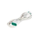 FANTON - Prolunga lineare 5,0 mt 3G1,5 H05VV-F 2P+T 16A standard italiano Bipasso italiana 2P+T 16A Bianco 92680