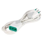 FANTON - Prolunga lineare 5,0 mt 3G1,5 H05VV-F 2P+T 16A standard italiano Bipasso italiana 2P+T 16A Nero 92681