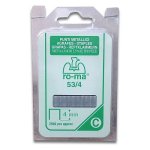 Ro-Ma - Punti metallici 53 per graffatrici  Tipo C - Ga22 - 2940 pz h. 4 mm
