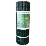 CAVATORTA - Rete elettrosaldata plastificata  maglie rettangolari a filo ondulato  25 x h. 2,0 mt - 100 x 50 mm Verde Alpi 