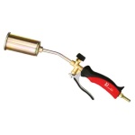 PROJECT03 - Cannello da riscaldo con leva Corpo in metallo - impugnatura materiale plastico -rubinetto posteriore di regolazione 19,5 kW 1400 gr/h 