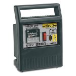 DECA - Carica batterie compatto portatile 6-12V per batterie auto e moto 15/60 Ah