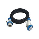 FANTON - Prolunga industriale CEE 30 mt 3G2,5 H07RN-F 2P+T 16A 200-250V 6h IP67 2P+T 16A 200-250V 6h IP67 Nero - Bianco e Blu 92974