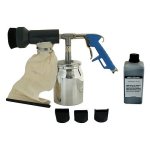 WALMEC - Pistola di sabbiaggio per piccole superfici Alluminio 1000 cc a baionetta  Mistral