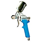 WALMEC - Aerografo professionale per ritocchi con serbatoio superiore Alluminio 125 cc 0,7 mm ES/RV