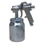 WALMEC - Aerografo hobbistico con serbatoio inferiore Alluminio 1000 cc a baionetta 1,8 mm Prima